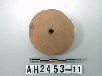 藏品(紅色素面陶紡輪)的圖片